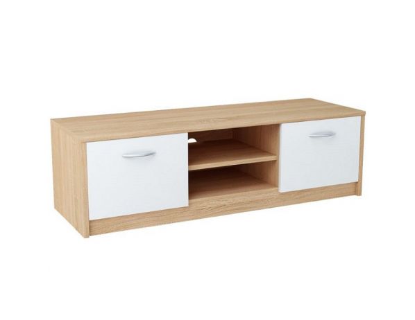 TEMPO KONDELA  Televizní stolek MARKER typ 1 dub sonoma / bílá TEMPO KONDELA