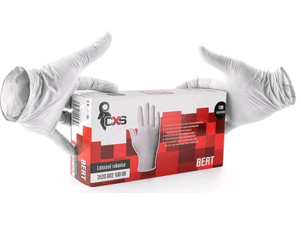 Jednorázové rukavice latexové