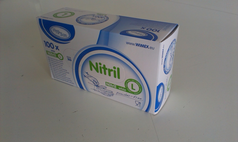 Jednorázové rukavice nitrilové