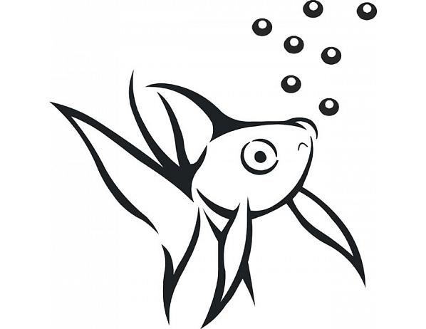 Forliving Samolepící dekorace Rybička Nibowaka - Jana Vondrušová