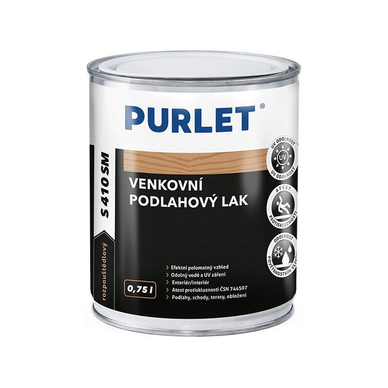 PURLET S410 podlahový lak SM polomat 750ml Distrimo-cz