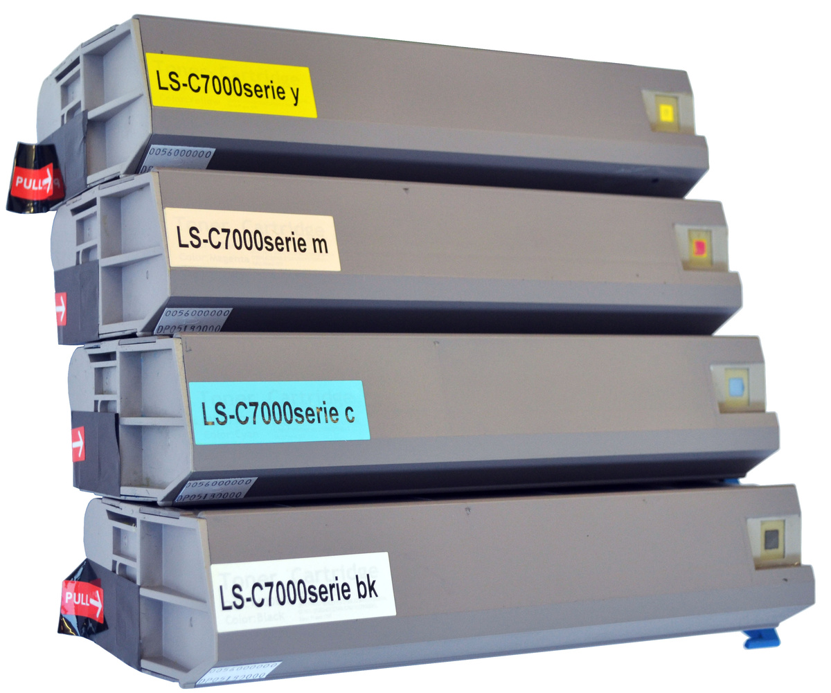 Sada kompatibilní tonerů OKI C7000 C7100 C7200 C7300 C7350 C7400 C7500 Tonery Náplně