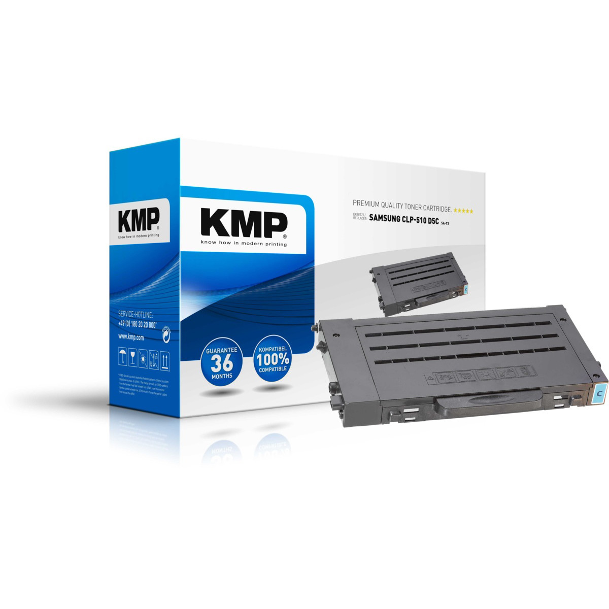 Kompatibilní KMP Toner Samsung CLP-510 D5C