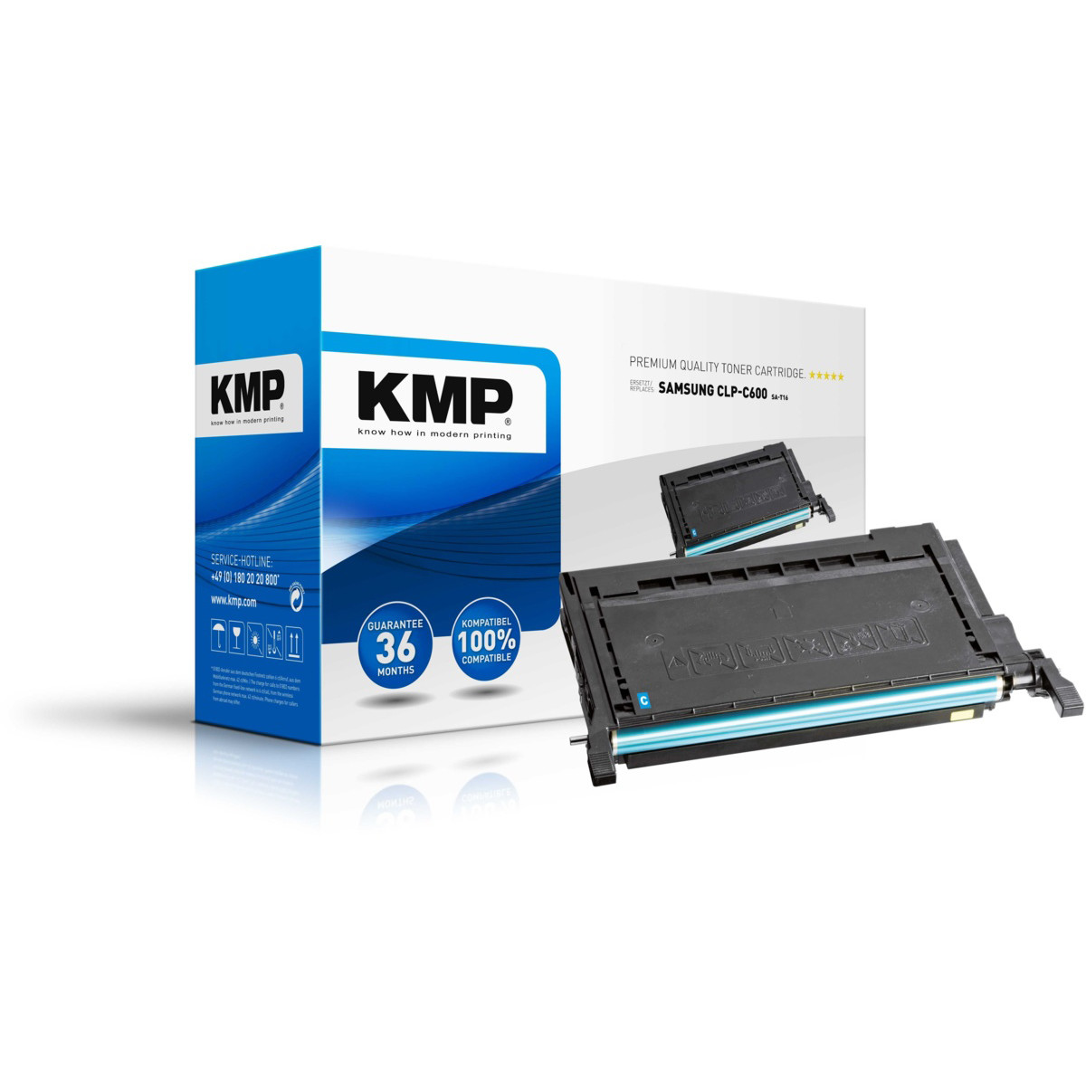 Kompatibilní KMP Toner Samsung CLP-C600A