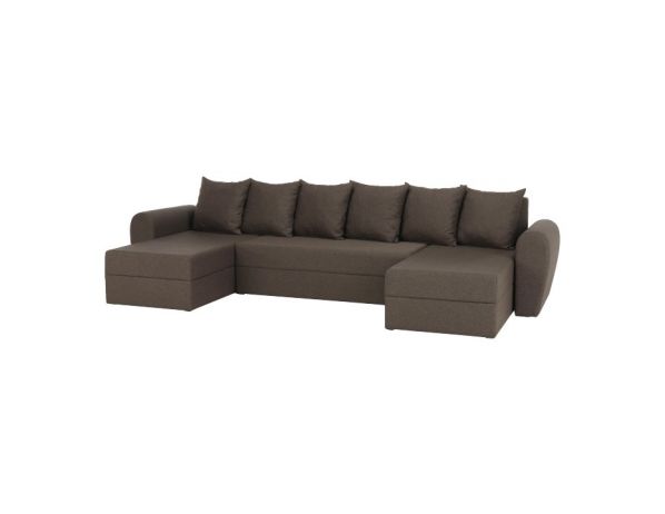 TEMPO KONDELA  Rozkládací sedací souprava TIGER ve tvaru U