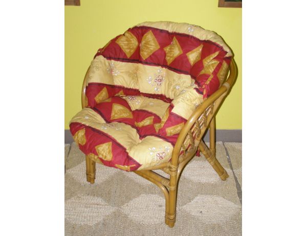 Ratan-klub  Ratan-klub FITSCHI (Bahama XL) sedák na křeslo Ratan-klub