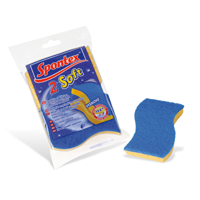 SPONTEX 2 Soft houbička na nádobí