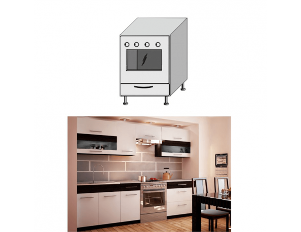 TEMPO KONDELA  Skříňka na sporák 60x60x85 cm