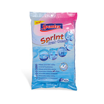 SPONTEX Sprint Fresh Ocean vlhčené utěrky Papermax-cz