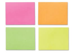 CONCORDE Samolepicí bloček neon