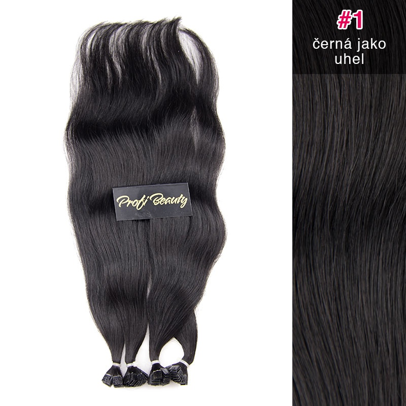 Středoevropské vlasy - barvené - černá jako uhel - 1 ProfiBeauty-cz