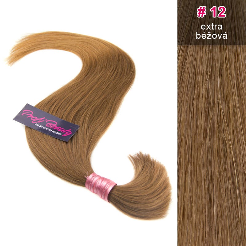 Středoevropské vlasy - barvené - extra béžová - 12B ProfiBeauty-cz