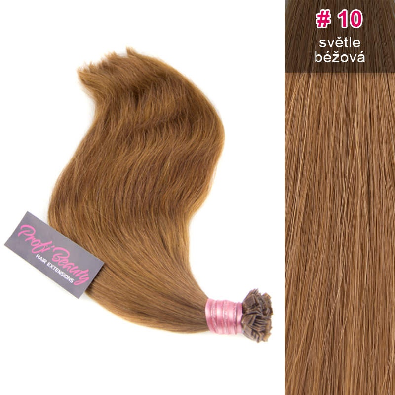 Středoevropské vlasy - barvené - světle béžová - 10B ProfiBeauty-cz