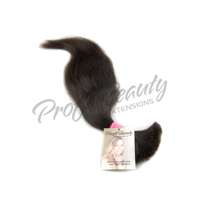 Středoevropské vlasy - barvené - tmavě hnědá - 2B ProfiBeauty-cz