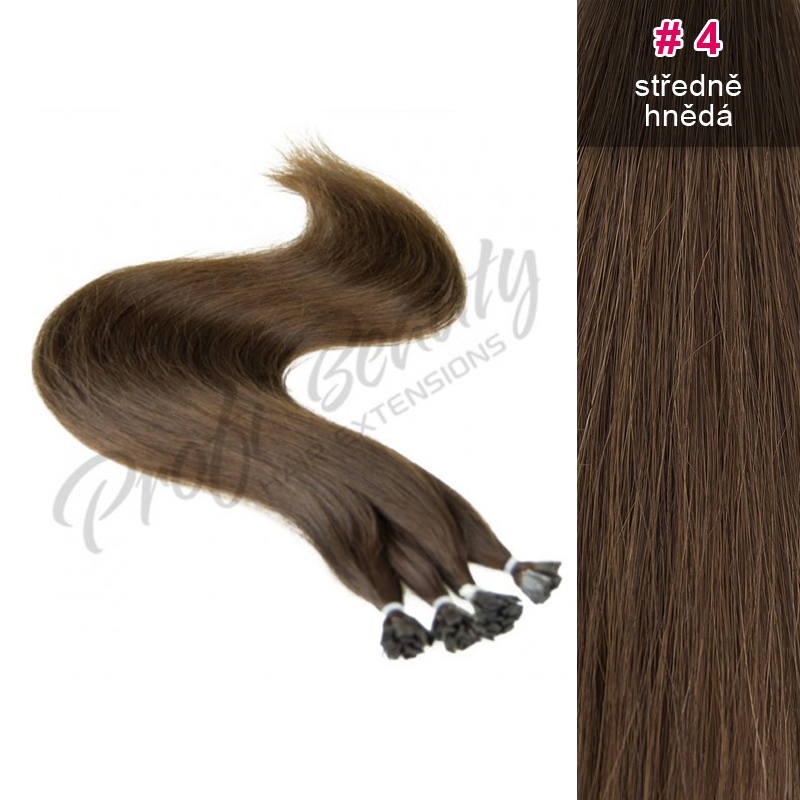 Středoevropské vlasy - středně hnědá - 4 ProfiBeauty-cz