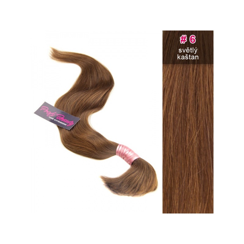 Středoevropské vlasy - světlý kaštan - 6 ProfiBeauty-cz