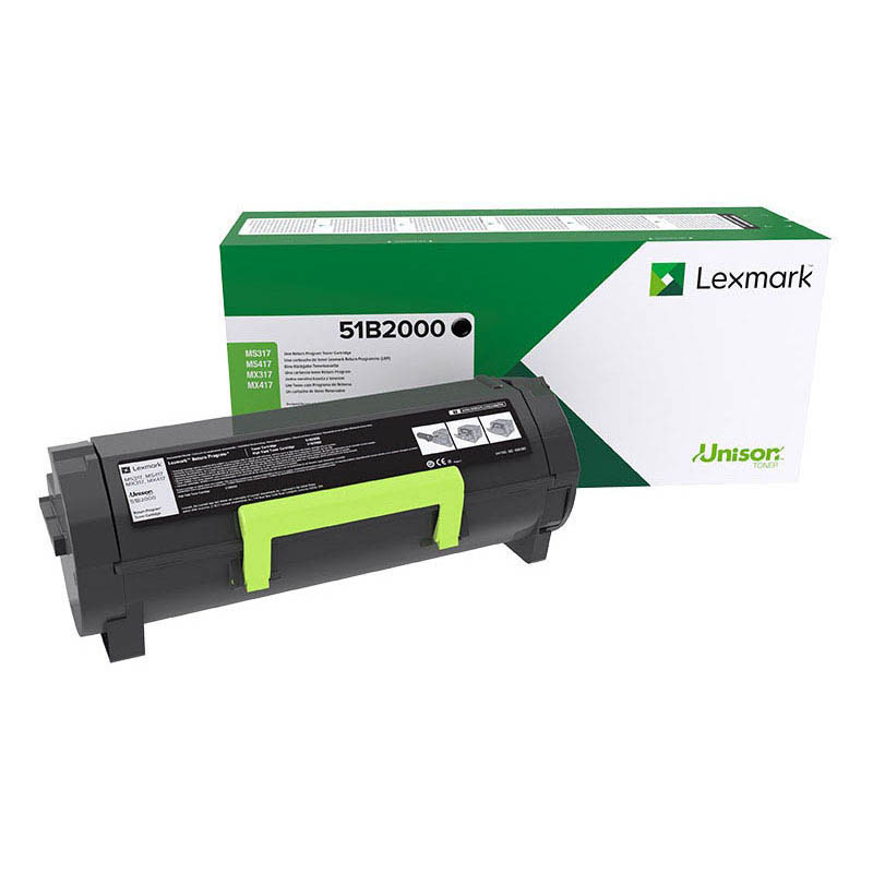 Toner Lexmark 51B2000 Return - originální (Černý) Lexmark