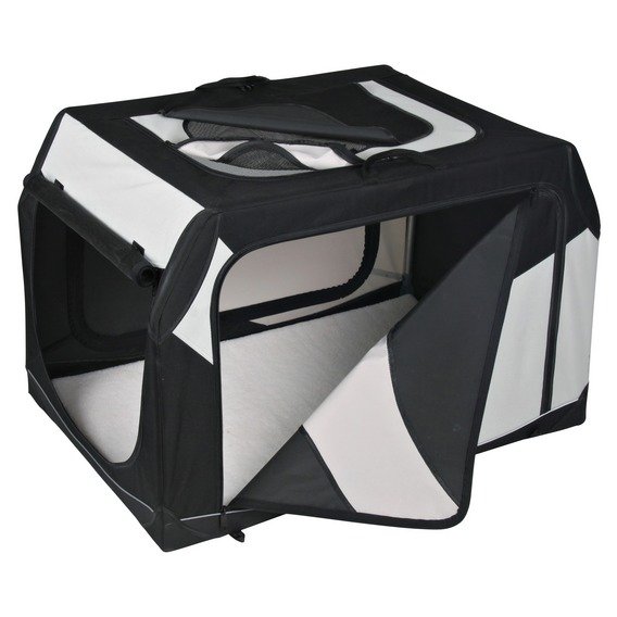 Transportní nylonový box vario s 61x43x46 cm černo-šedý eMazel-cz