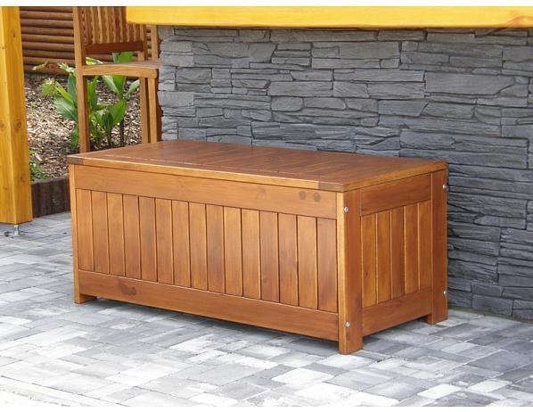 Dřevěná truhla na polstry Zahradní nábytek – Michal Liška