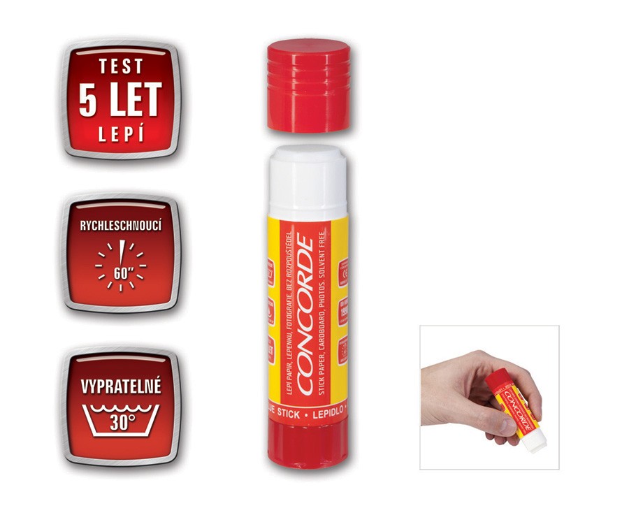 Lepidlo Concorde 15 g tyčinka Papermax-cz