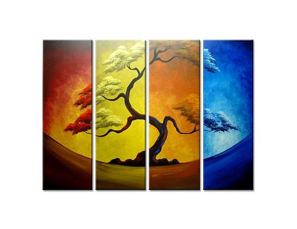 Vicedílné obrazy - Čínský strom 100PA