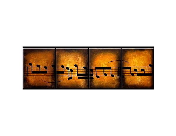 Vícedílné obrazy - Noty 100PA