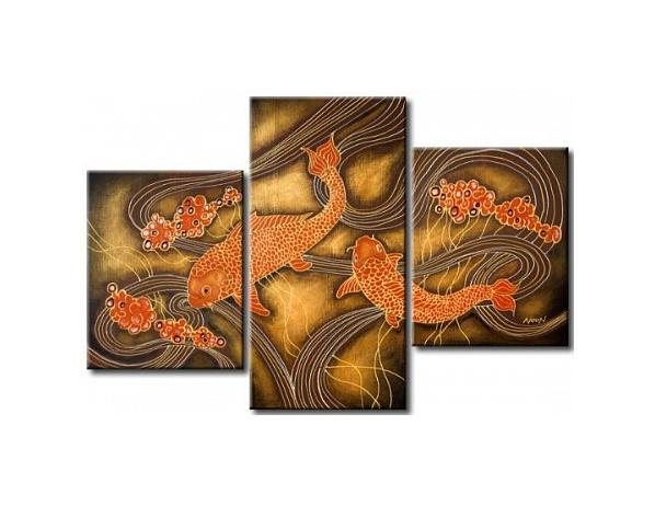 Vícedílné obrazy - Ryby 100PA