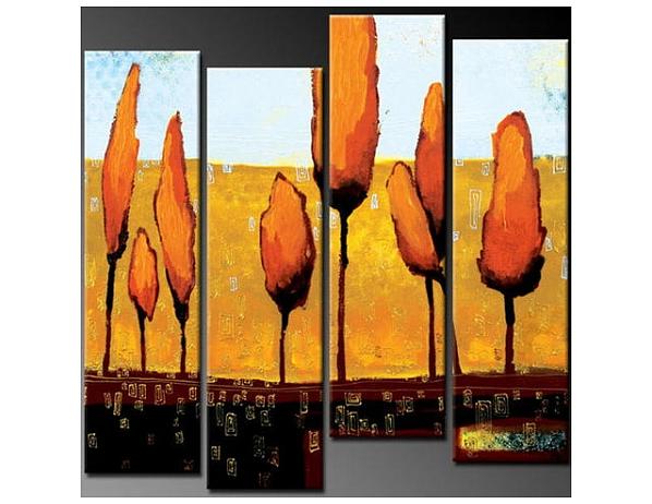 Vícedílné obrazy - Stromy 100PA