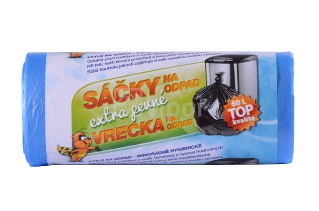 Sáček do koše HDPE na odpad 60L TOP Kvalita