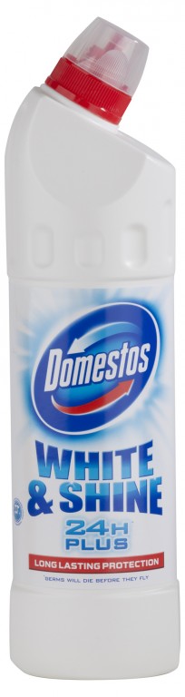 WC 750ml Domestos White & Shine čistí a dezinfikuje Papermax-cz