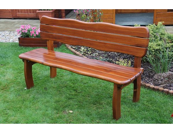 Zahradní lavice Lorit s opěrkou Zahradní nábytek – Michal Liška