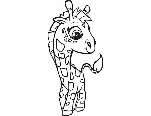 Forliving Samolepící dekorace Žirafa Nibowaka - Jana Vondrušová