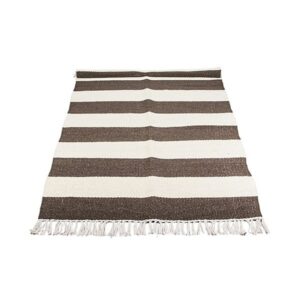 Broste Koberec LINNA 140x200 písková/bílá Broste