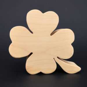 AMADEA Dřevěná dekorace čtyřlístek