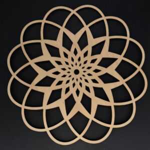 AMADEA Dřevěné prostírání kulaté mandala