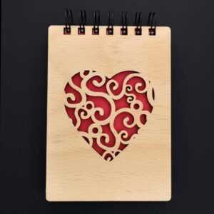 AMADEA Zápisník A6 - srdce Bedario-cz