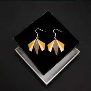 AMADEA Dřevěné náušnice Etno