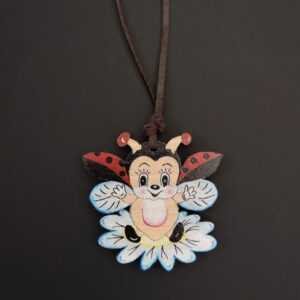 AMADEA Přívěsek na krk beruška 4 cm Bedario-cz