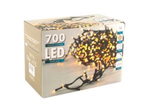 HIT Vianočná svetelná reťaz 700 LED IP44 14m s časovačom HIT