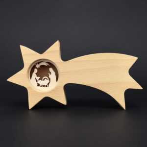 AMADEA Dřevěná kometa s vkladem - betlém