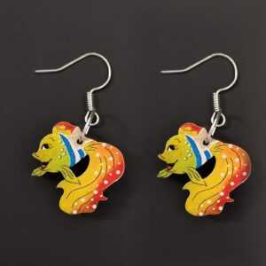 AMADEA Náušnice ryba 2 cm Bedario-cz