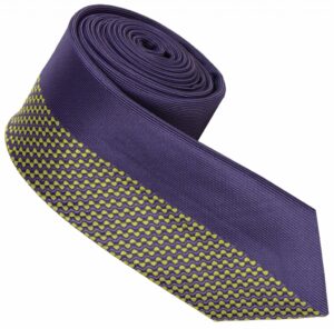 30025-46 Fialovo-zelená kravata ROMENDIK. ROMENDIK