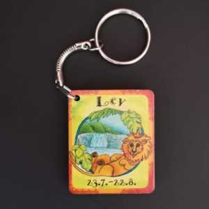 AMADEA Klíčenka lev Bedario-cz