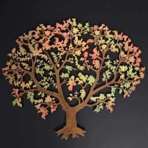 AMADEA Dřevěný strom v podzimních barvách