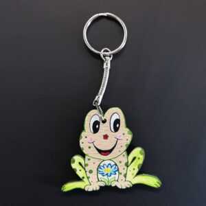 AMADEA Klíčenka žába 4 cm Bedario-cz