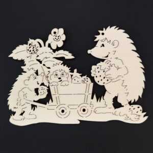 AMADEA Dřevěná ozdoba ježci