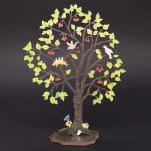 AMADEA Dřevěný 3D strom barevný - třešeň