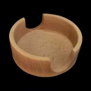 AMADEA Dřevěný stojánek na kulaté podtácky