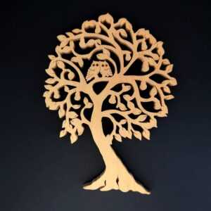AMADEA Dřevěný strom se sovami