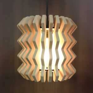 AMADEA Dřevěné závěsné světlo designové harmonika